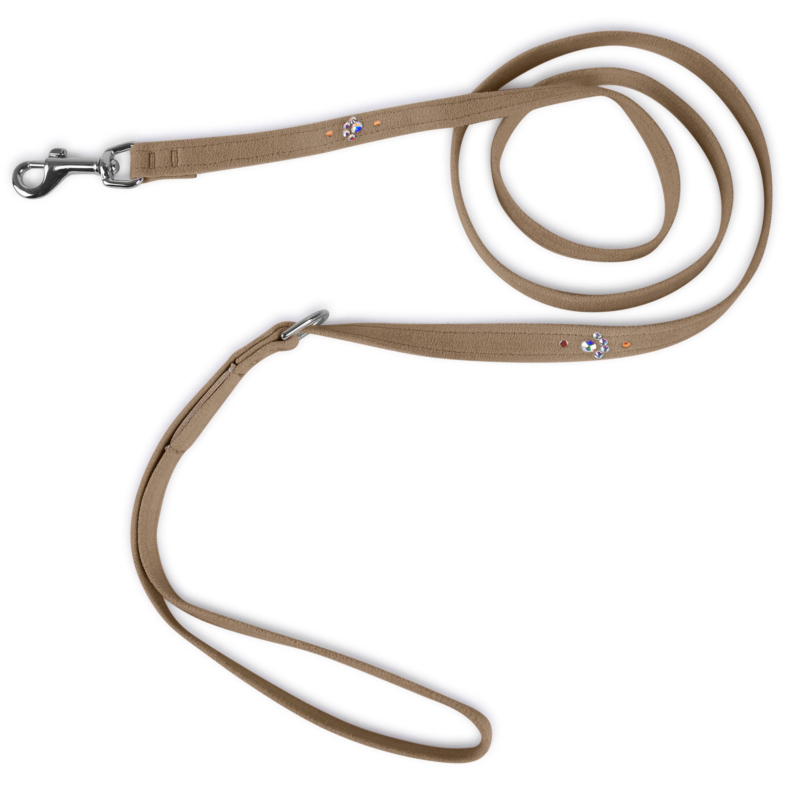 Premium Crystal Paws Dog Leash - Durable Reflective Nylon Pet Leash with Adjustable Length for Small Medium Large Dogs - Perfect for Walking, Running, Hiking & Nighttime Safety