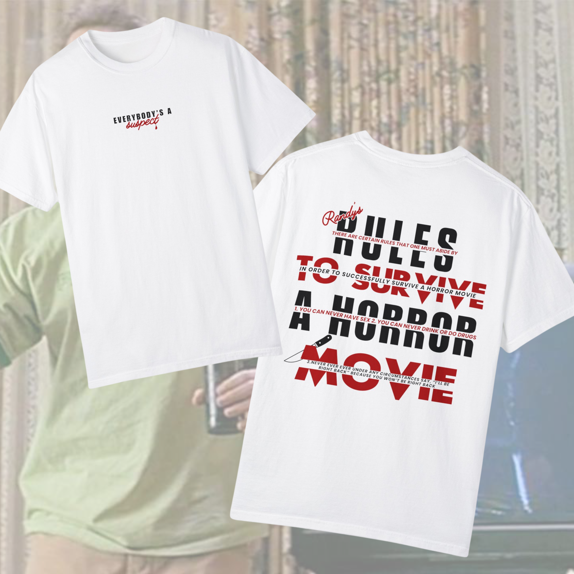 Randy's Rules T-Shirt - Funny Graphic Tee for Men & Women - Casual Cotton Shirt for Everyday Wear, Parties & Gifts