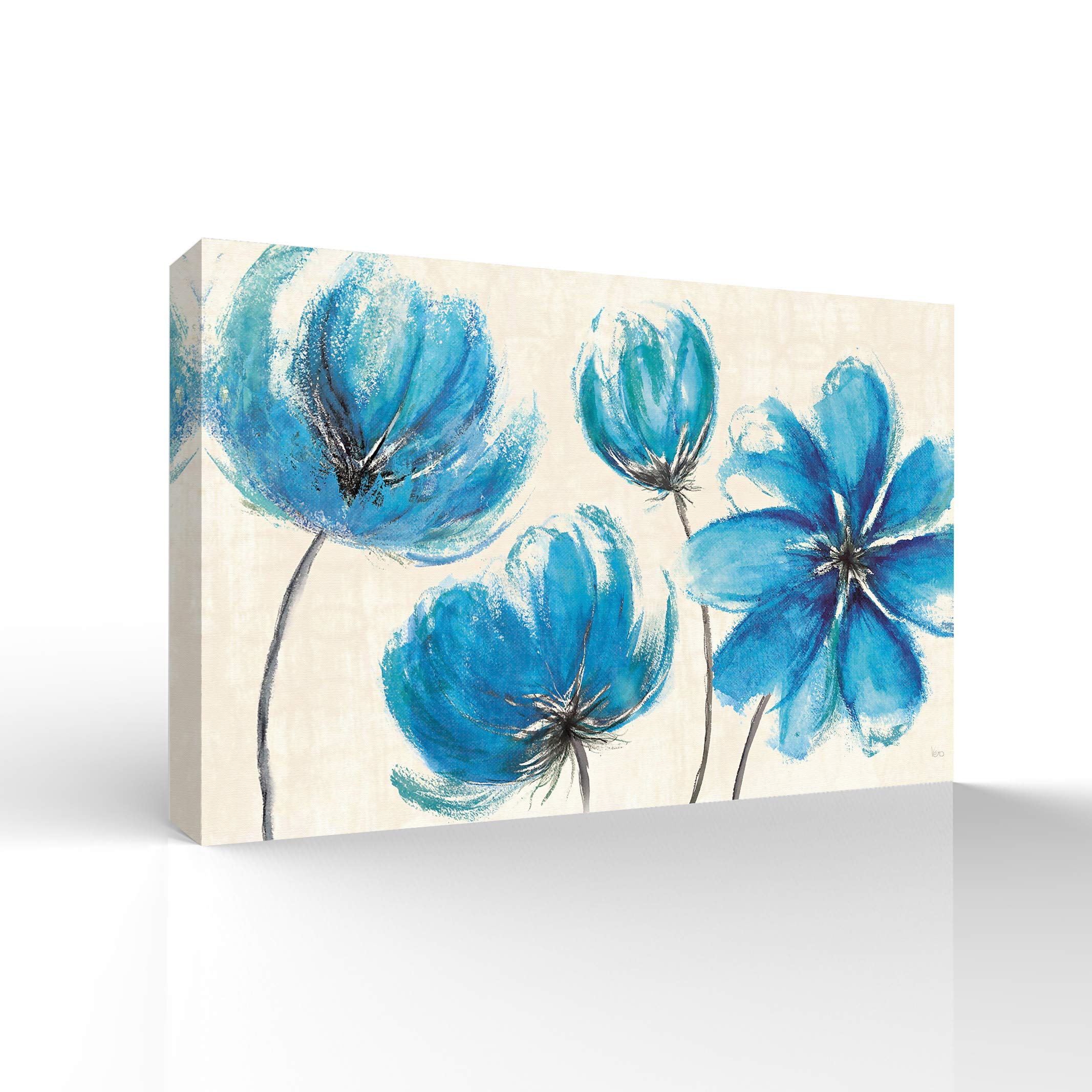 Wall26 Canvas Wall Art - Stunning Flower Giclee Painting, 16x24 Inches, Perfect for Bedroom, Living Room, and Home Decor
