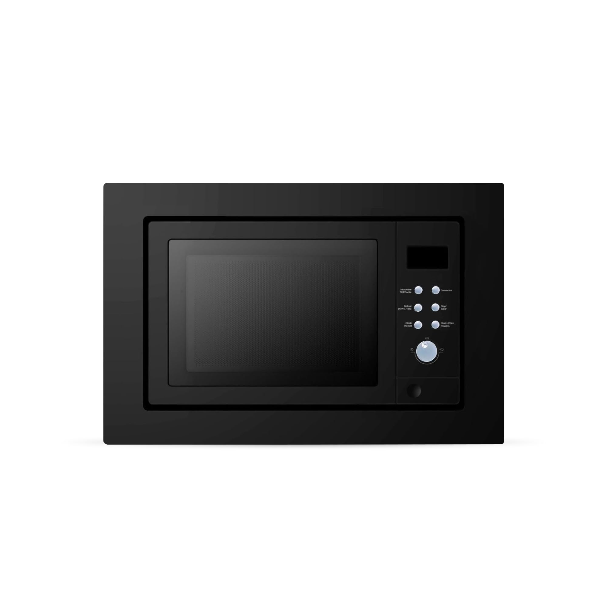 Cookology IMOG25LBK 25L Built-In Microwave Oven with Grill - Black | Auto Defrost, Child Lock & 8 Auto Programs | Perfect for Modern Kitchens, Small Spaces & Family Cooking