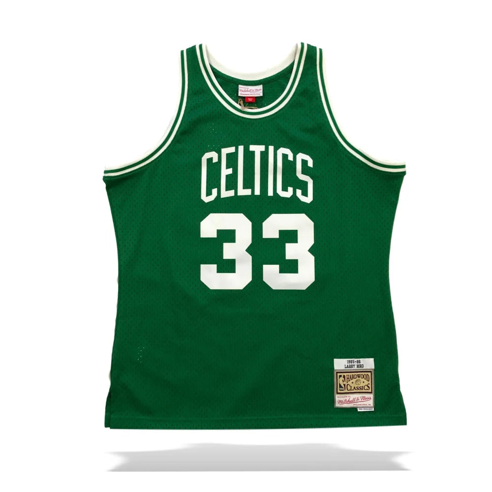 Larry Bird Autographed Mitchell & Ness Boston Celtics Jersey with BAS COA - Authentic NBA Memorabilia for Collectors & Sports Fans - Perfect for Display in Man Caves, Sports Bars & Fan Collections