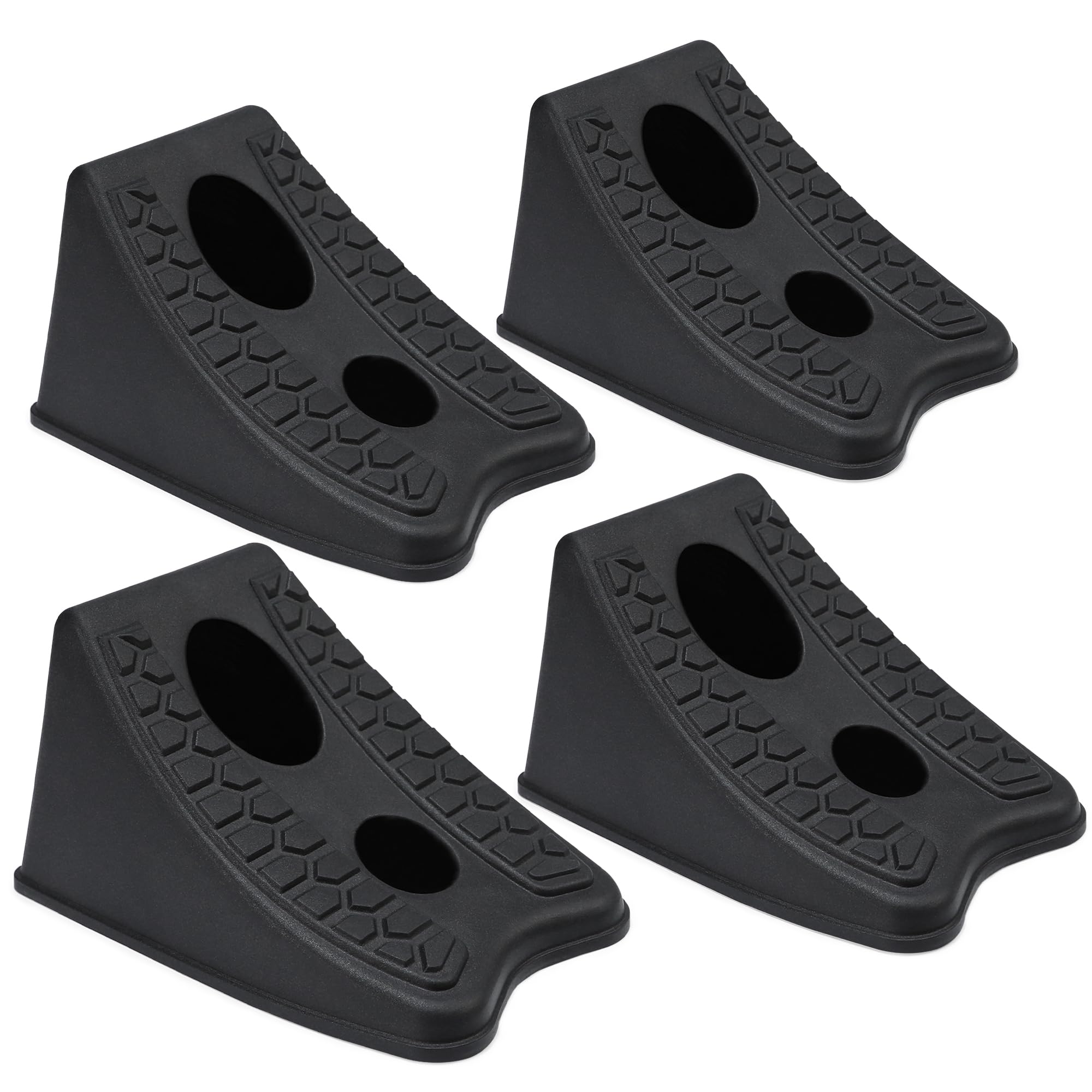TONDA Heavy Duty Wheel Chocks 4 Pack - 8