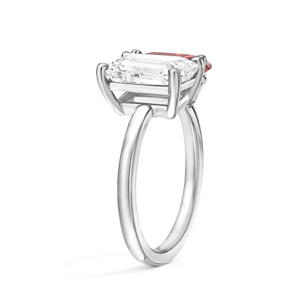 Personalized Toi et Moi Moissanite Birthstone Ring for Women - Custom Anniversary, Engagement & Wedding Gift - Perfect for Valentine's Day, Proposal & Romantic Occasions