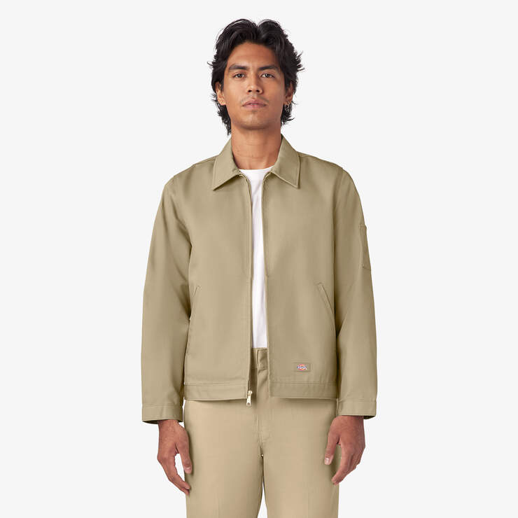 Dickies Men's Unlined Eisenhower Jacket - Classic Workwear Style for Casual & Outdoor Wear - Durable Cotton Twill Jacket for Work, Hiking & Everyday Use