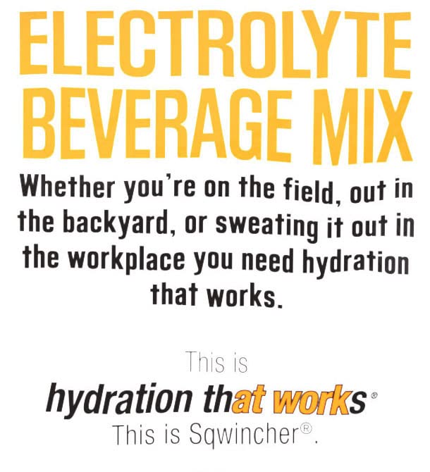 Sqwincher Electrolyte Powder Pack - Orange Flavor Hydration Drink Mix, 47.66 oz (Pack of 16) | Ideal for Athletes, Outdoor Activities & Workout Recovery