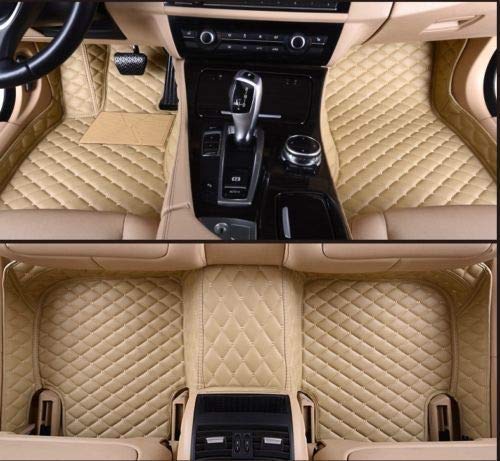 Premium Custom All-Weather Car Floor Mats for BMW 1 Series F20 F22 F23 F45 F46 (2012-2018) - Luxury Waterproof Floor Liners, Easy Clean Auto Carpets - Perfect for Daily Commute & Road Trips (Beige, Hatchback)