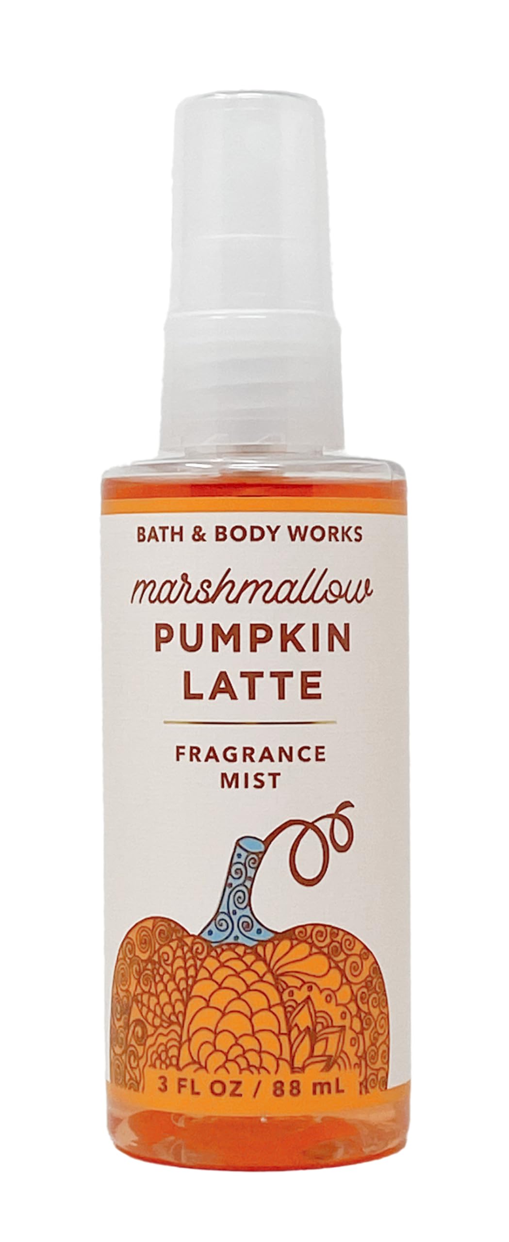 Bath & Body Works Marshmallow Pumpkin Latte Fragrance Mist - 2 Pack Travel Size Body Spray for Women - Perfect for Fall Season, Travel & Everyday Use