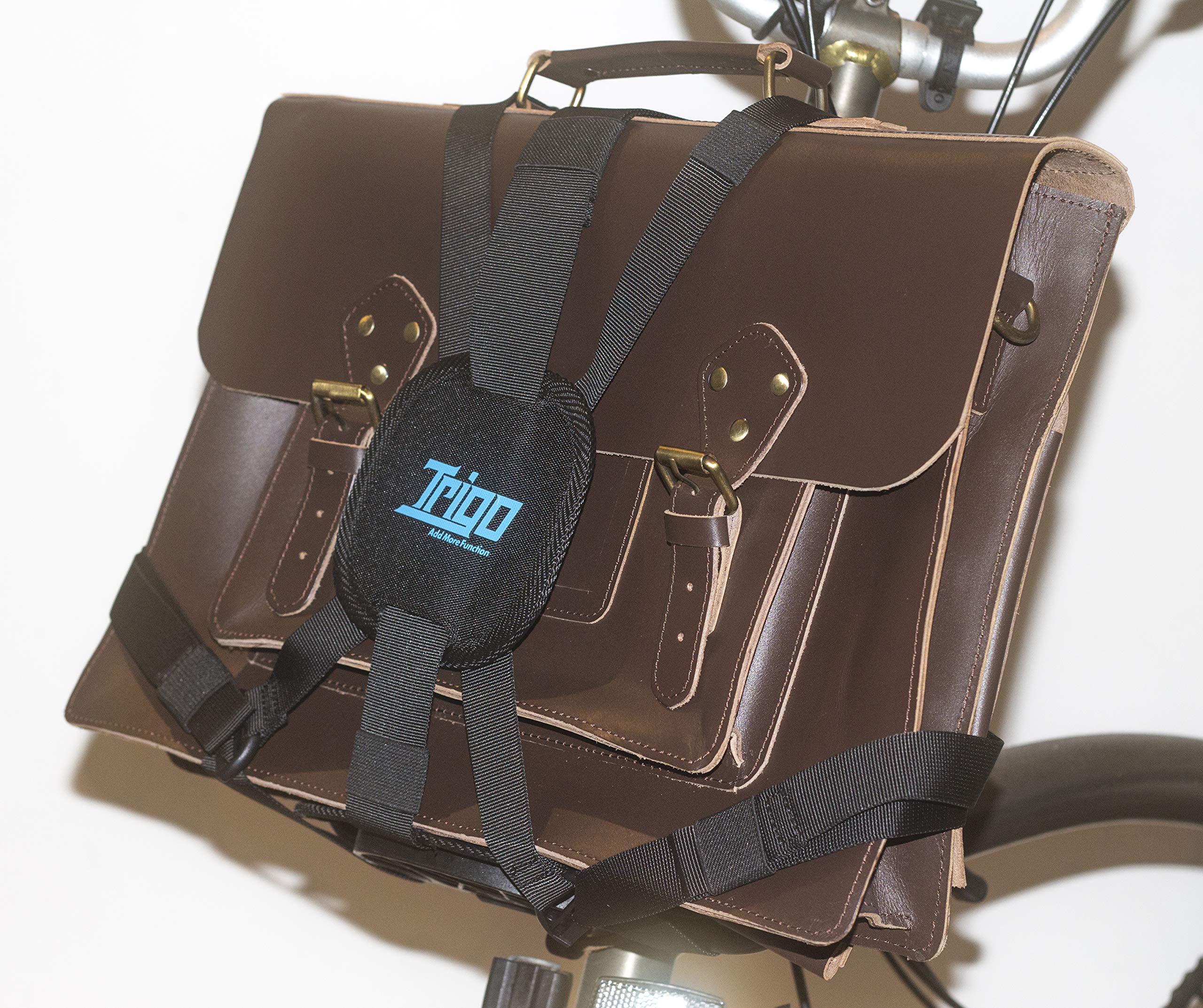 BROMPTON Bag Frame + Rack Pack Straps - Convert Your Bag into Brompton Luggage | Durable Black Bike Accessories for Commuting & Urban Cycling