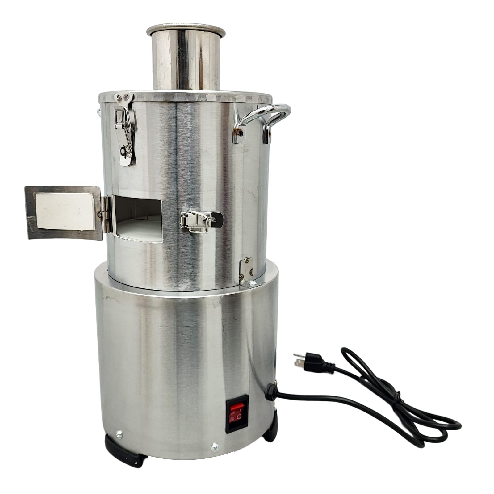 TECHTONGDA 110V Commercial Garlic Peeler Machine - Electric Stainless Steel Automatic Garlic Peeler with 20-35KG/H Output - Perfect for Restaurants, BBQ Shops, Cafeterias & Hotels - Ideal for Bulk Garlic Peeling in Commercial Kitchens