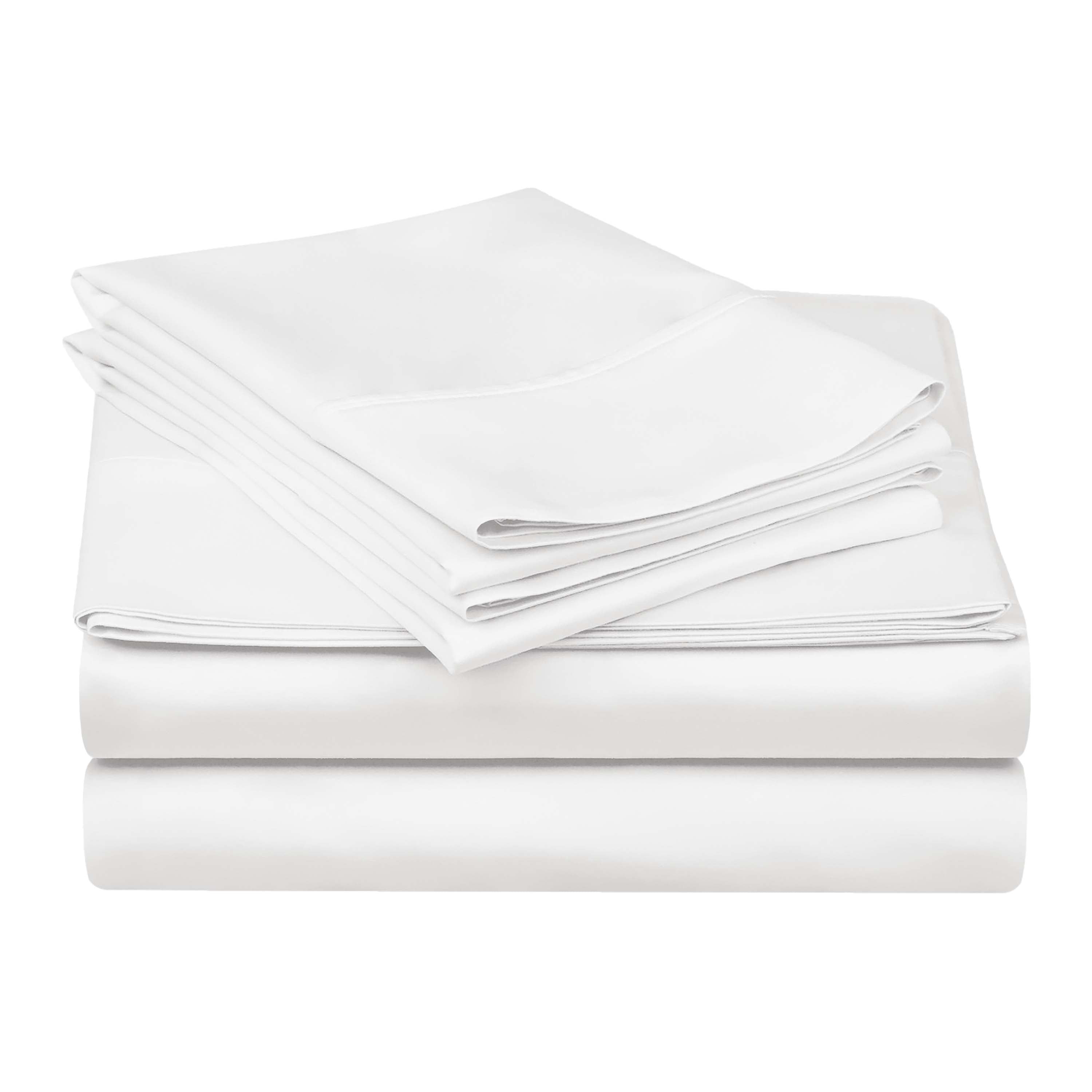 Premium 100% Egyptian Cotton 300 Thread Count Bed Sheet Set - Queen Size, 4-Piece (Flat Sheet, Fitted Sheet, 2 Pillowcases) - Soft, Breathable & Wrinkle-Resistant for Ultimate Comfort - Perfect for Luxury Hotels, Master Bedrooms & Guest Rooms