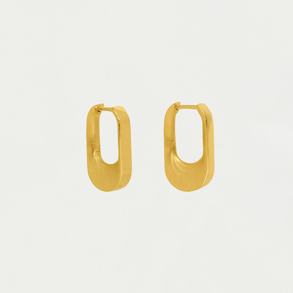 Crosby Hinged Huggie Hoop Earrings in 14K Gold - Perfect for Everyday Wear, Gifts & Special Occasions