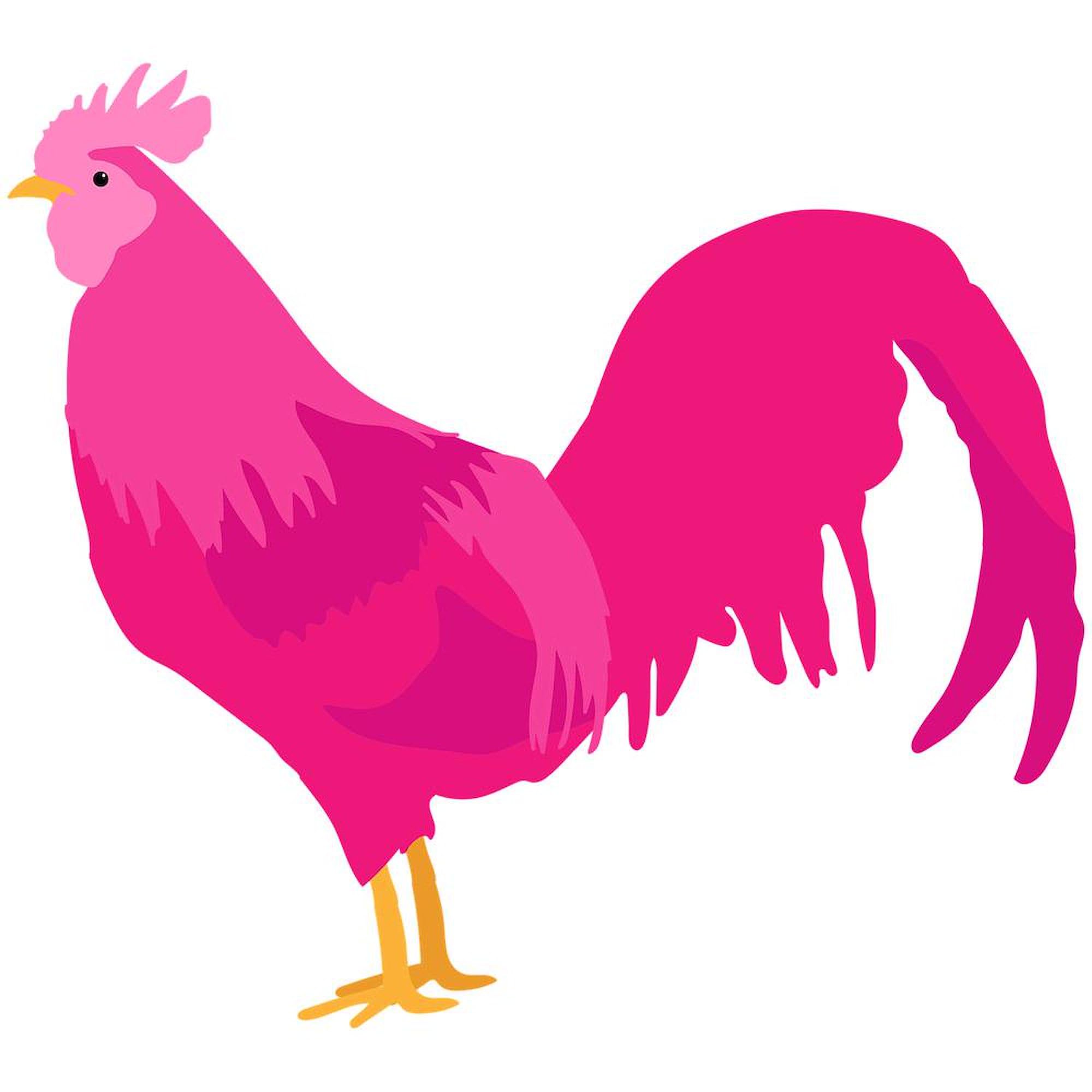 Pink Rooster Ceramic Coffee Mug 11 oz (325 ml) - Perfect for Home, Office, or Gift - Cute & Durable Coffee Cup for Tea, Hot Chocolate, or Coffee Lovers