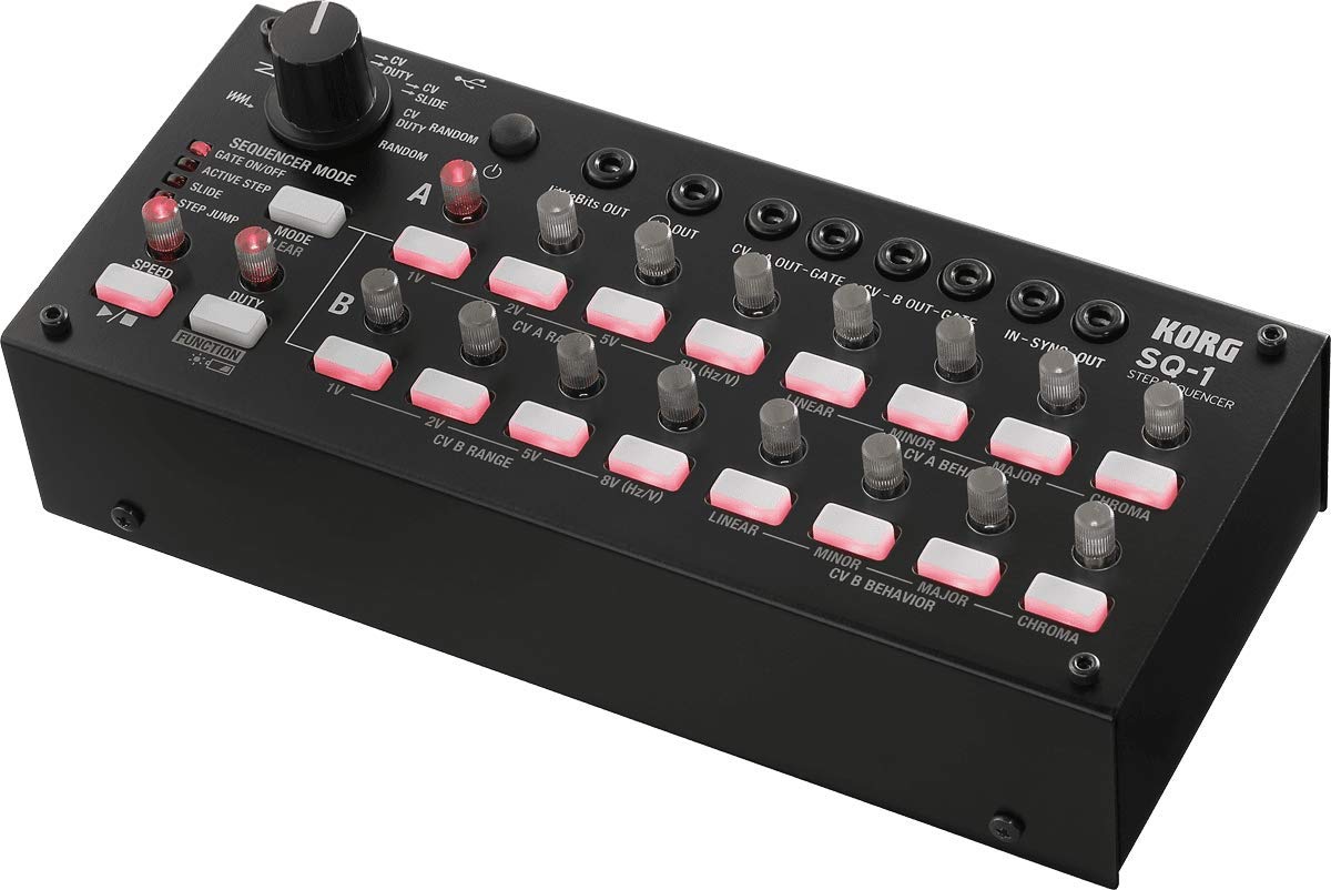Korg SQ1 CV Sequencer & Sync Box - Compact Black MIDI Controller for Synths & Drum Machines | Perfect for Live Performances & Studio Production