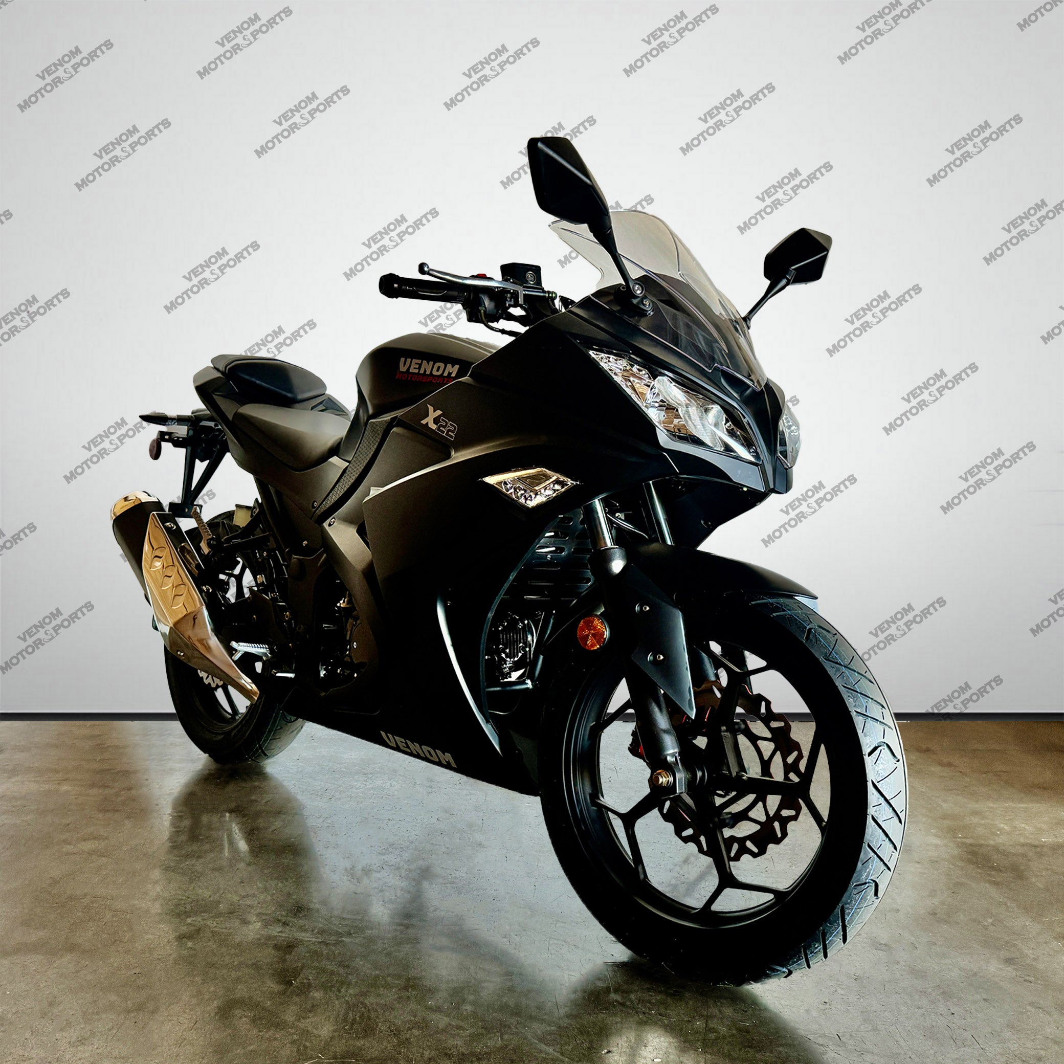 Venom X22 125cc 4-Speed Motorcycle - Sporty Ninja Style for Commuting & Adventure Riding