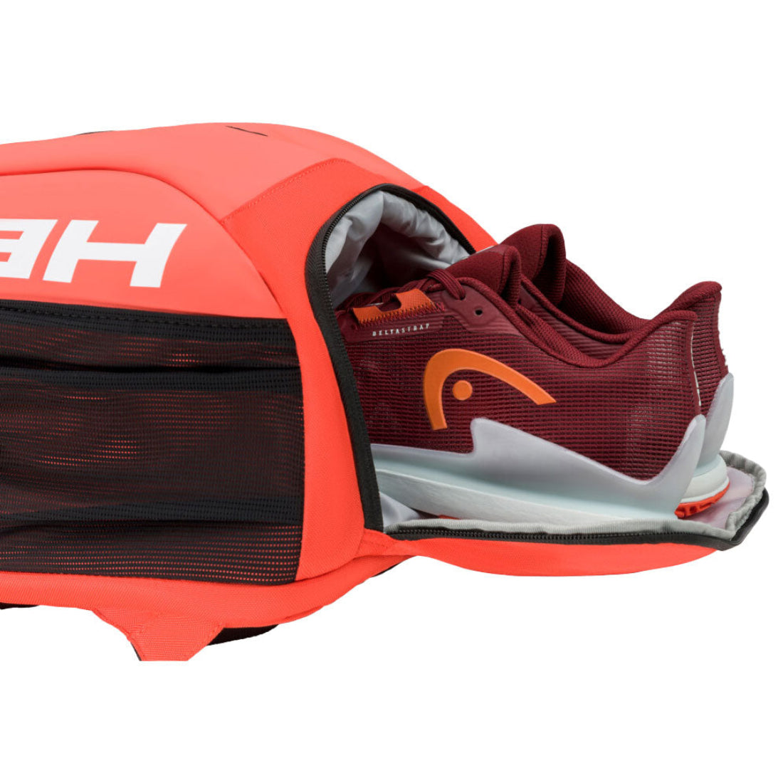 Tournament-Ready Head Tour Backpack Racquet Bag - Orange | Perfect for Tennis, Badminton & Squash Players | Durable Sports Gear for Training & Matches