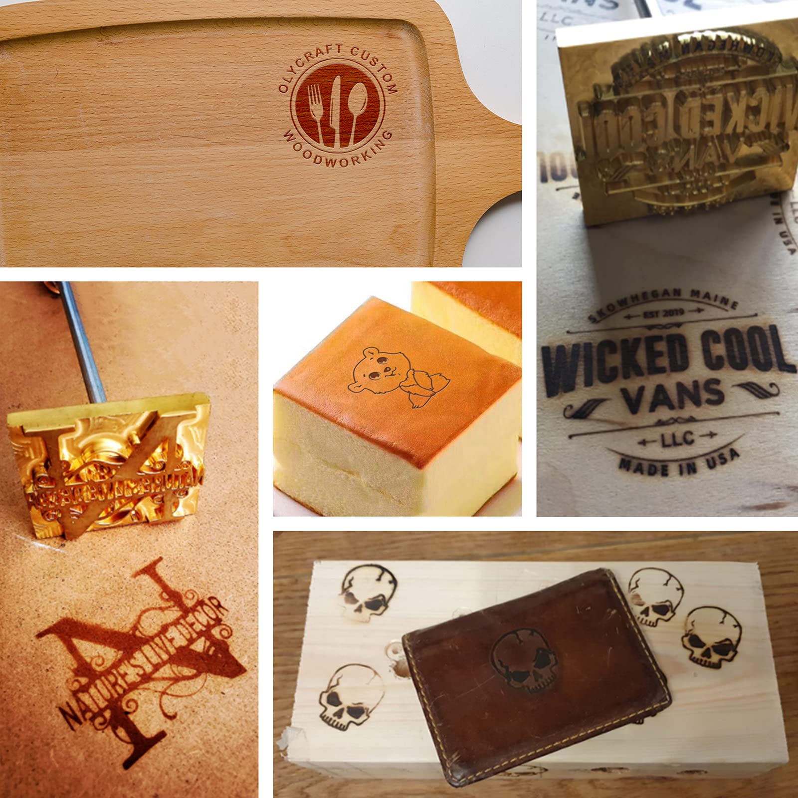 Custom Wood Branding Iron Stamp 1.2