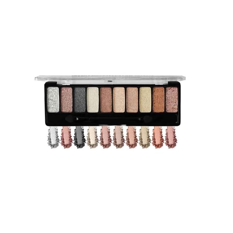 10-Color Matte & Shimmer Eyeshadow Palette - Luxury Wet Eyeshadow Makeup Kit with Rich Pigments | Professional Eye Makeup for Day to Night Looks | Perfect for Parties, Weddings & Everyday Wear | 8g Multicolor Palette -01