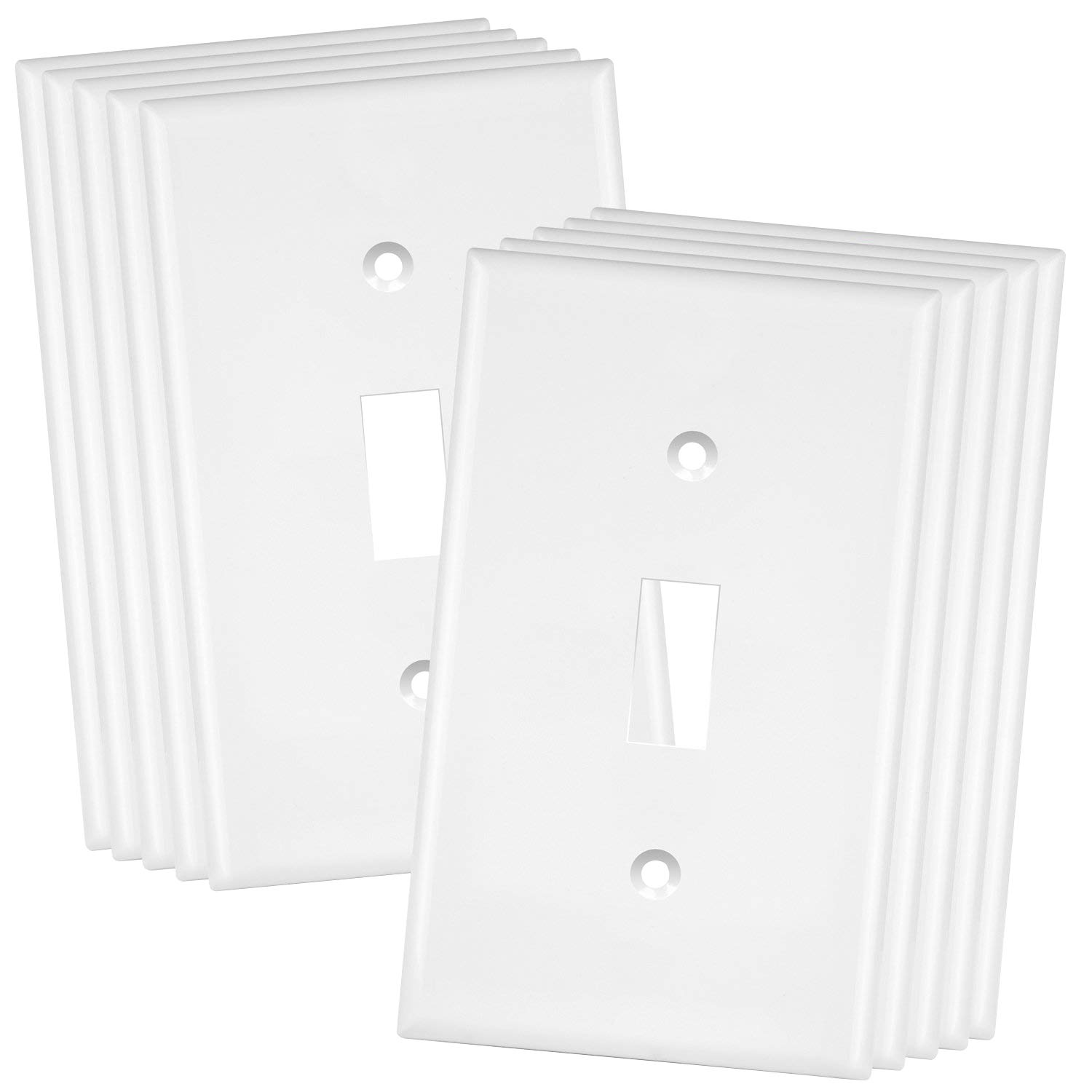 ENERLITES 10-Pack Duplex Wall Plate & Switch Cover for Home & Office