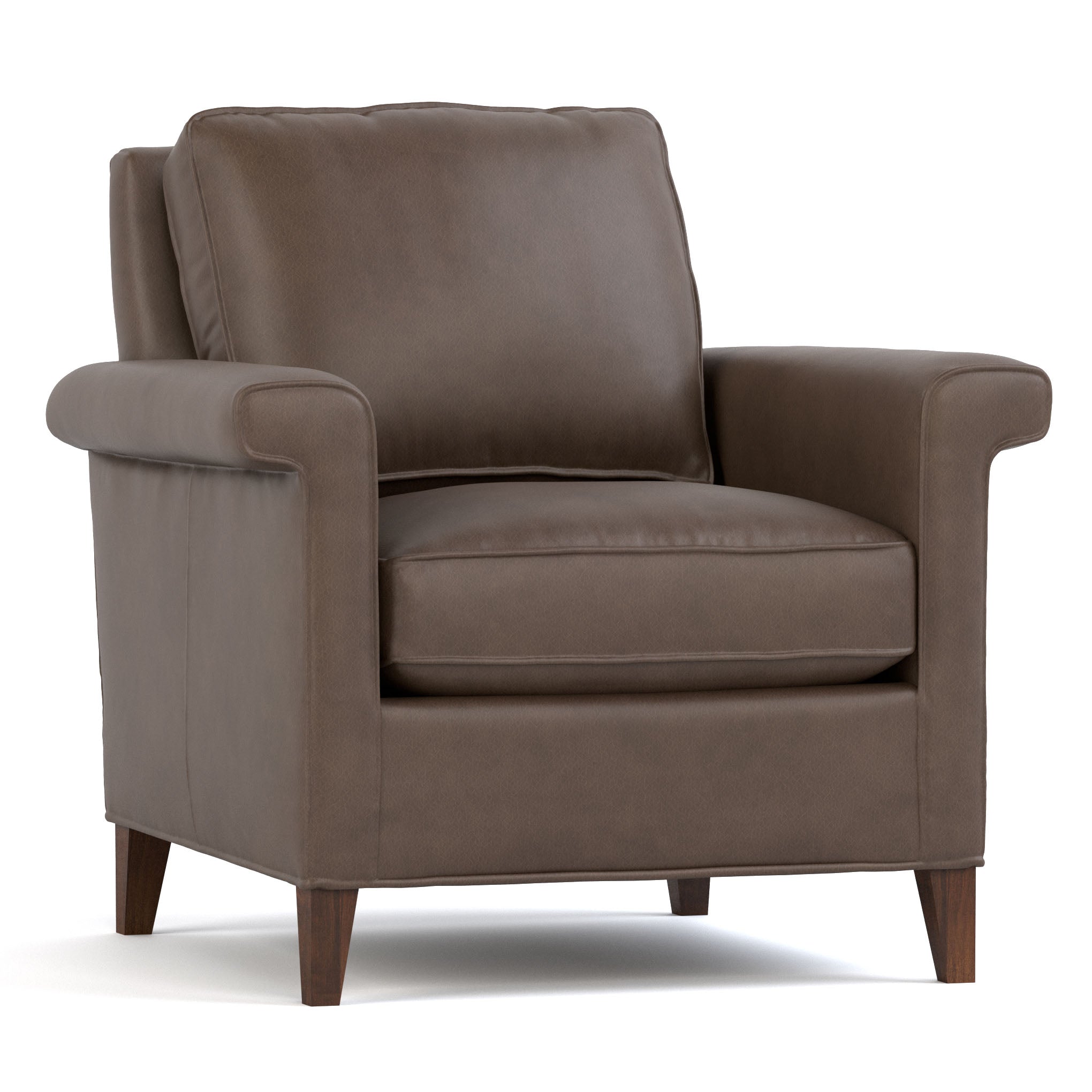 Belleville Chair - Modern Accent Chair for Living Room, Bedroom & Office - Comfortable Upholstered Armchair with Sturdy Metal Legs - Perfect for Relaxing, Reading & Decorating Small Spaces