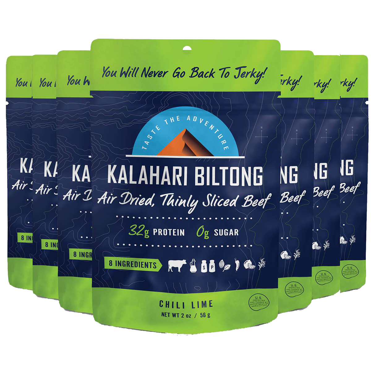Premium 2Oz Kalahari Biltong - Authentic South African Beef Jerky | High-Protein Snack for Hiking, Camping & Road Trips