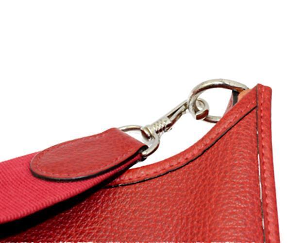 Authentic Hermes Evelyne GM Handbag in Brick Red Clemence Leather - Luxury Tote for Women, Perfect for Work, Travel & Everyday Use
