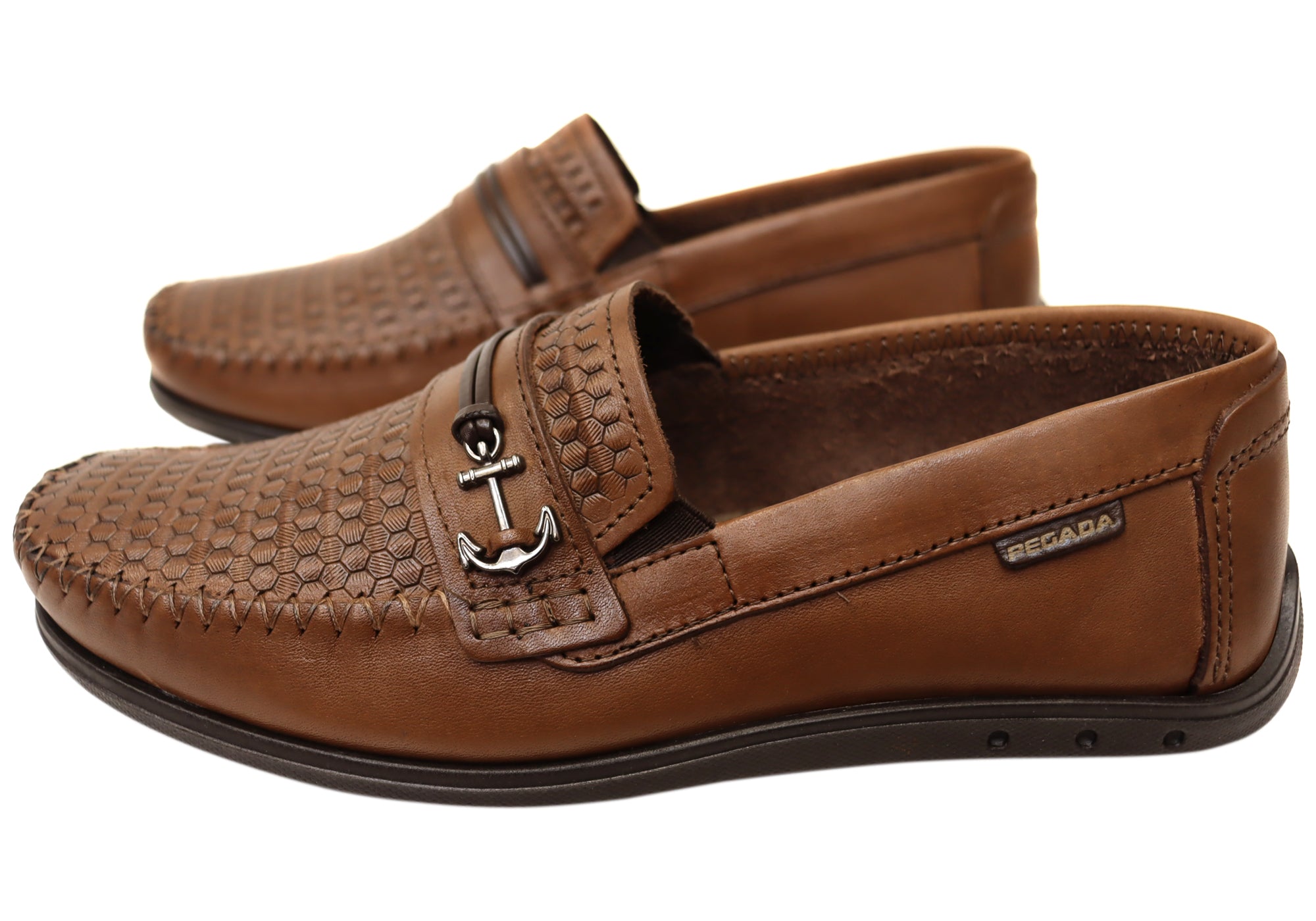 Casper Men's Comfortable Leather Loafers - Handmade in Brazil - Premium Slip-On Shoes for Business Casual & Travel