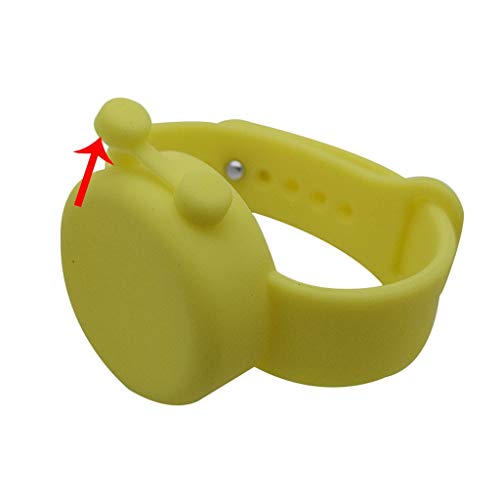 Portable Hand Sanitizer Silicone Dispenser with Wristband - Travel Size Refillable Bottle for Outdoor Activities, Gym, School & Office Use