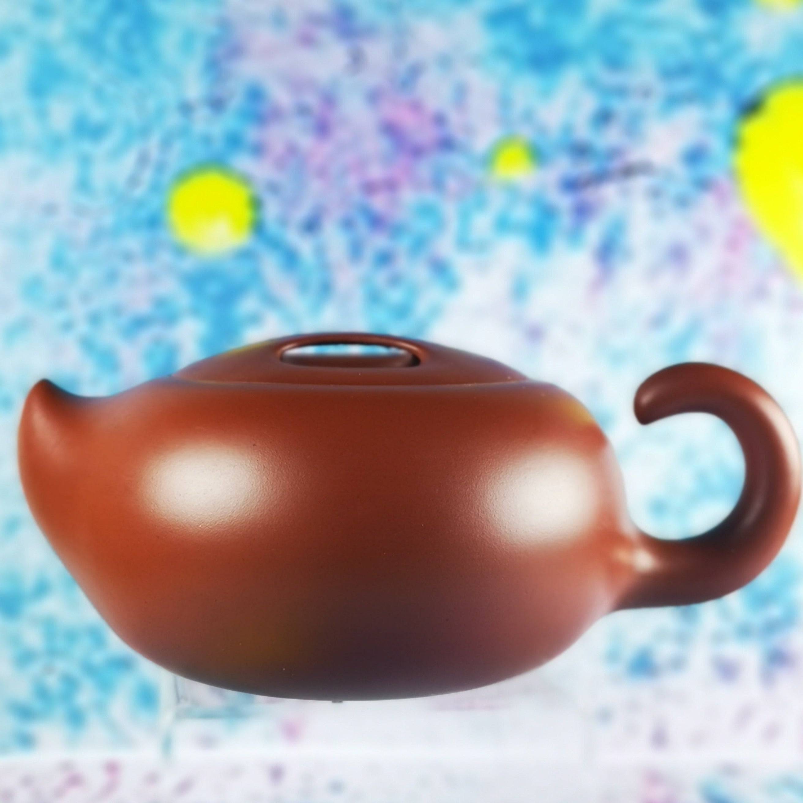 Premium Yixing Purple Clay Teapot - Qing Shui Ni Clay, Ox Design by Master Cao Lanfang (National Senior Craft Artist) - Perfect for Chinese Tea Ceremony, Gongfu Tea, and Collectors