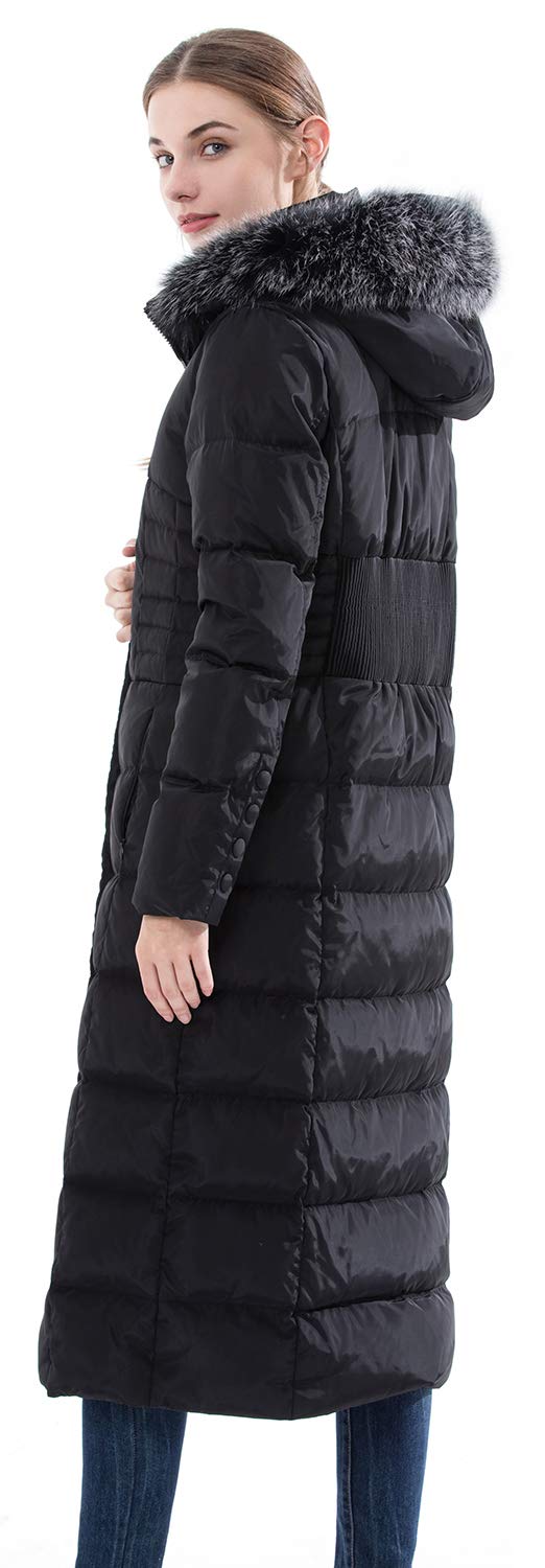 Obosoyo Women's Winter Hooded Long Down Jacket - Thickened Maxi Puffer Coat for Extreme Cold Weather | Perfect for Snowboarding, Skiing & Outdoor Activities