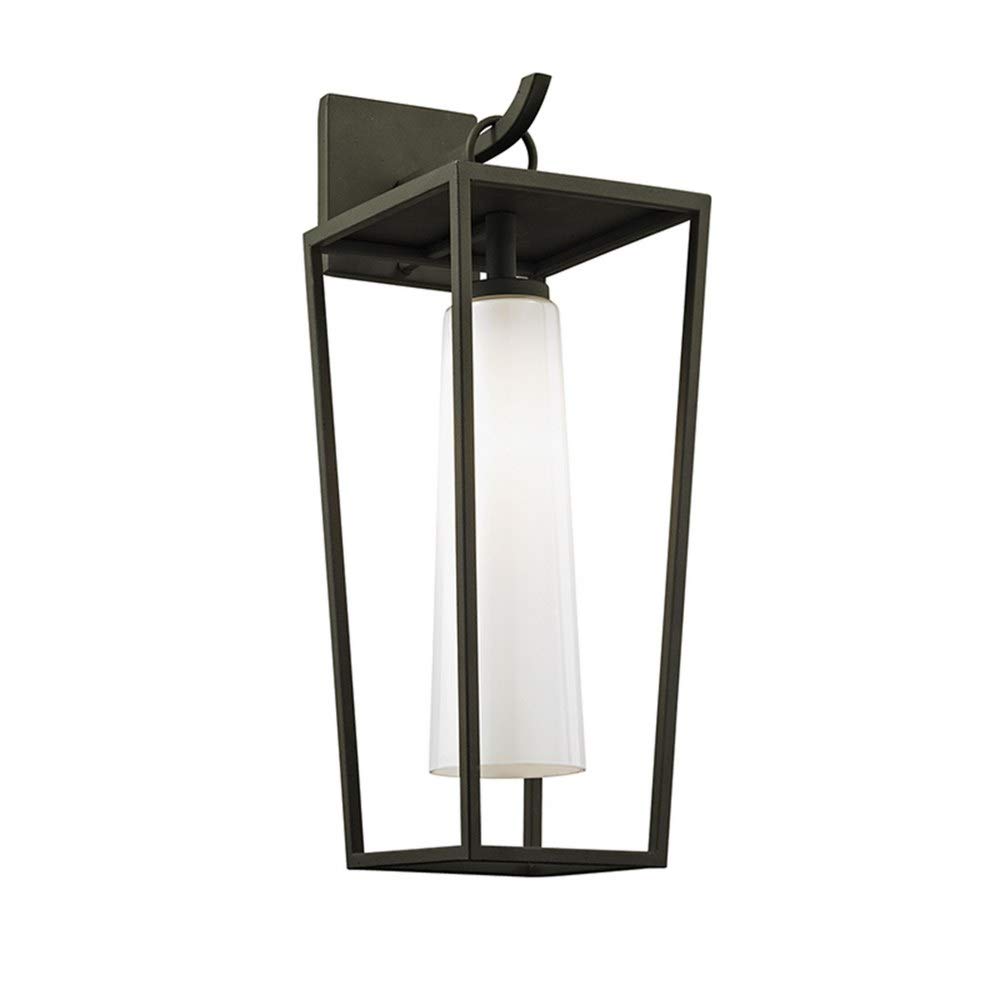Troy Lighting B6352 Mission Beach One Light Wall Sconce - Textured Black Finish, Medium Size | Perfect for Bedroom, Hallway & Entryway Lighting