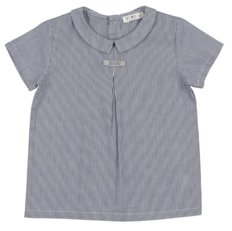 COCO BLANC Peter Pan Collar Shirt for Girls (2-5 Years) - Perfect for School, Parties & Special Occasions
