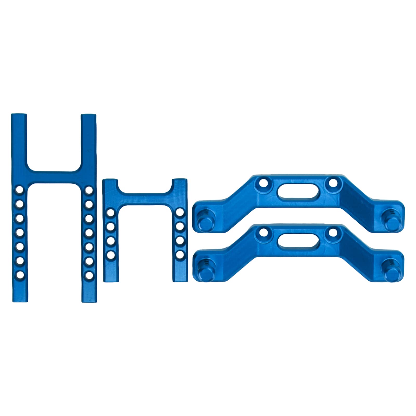 Uxsiya 1/18 RC Car Body Shell Column - Durable Front & Rear Mount for Stable Performance (Blue) | Perfect for RC Car Upgrades & Off-Road Racing
