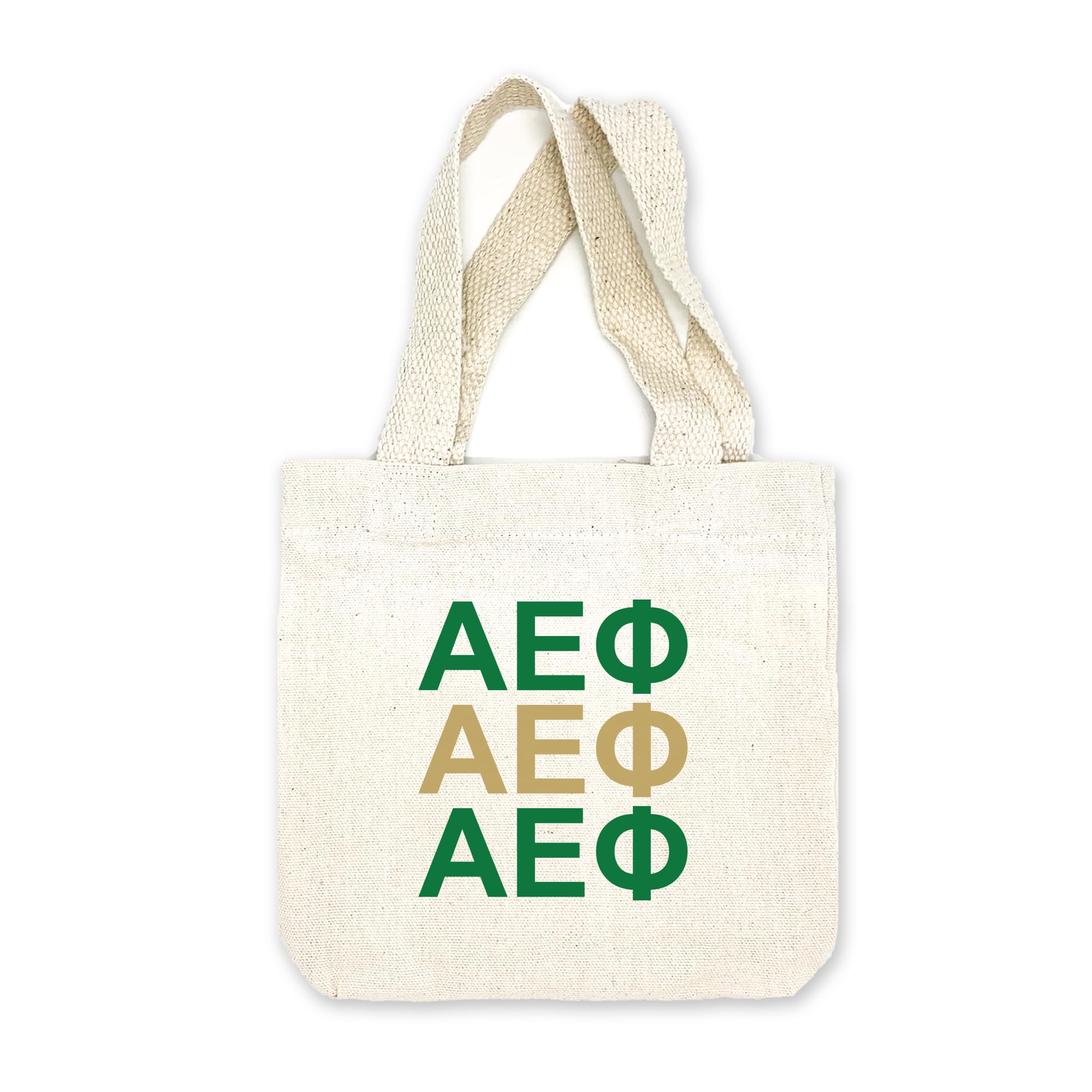 Greek Letter Mini Tote Bag - Sorority Gifts & Goodie Bags for College Students - Perfect for Rush Week, Bid Day & Sisterhood Events