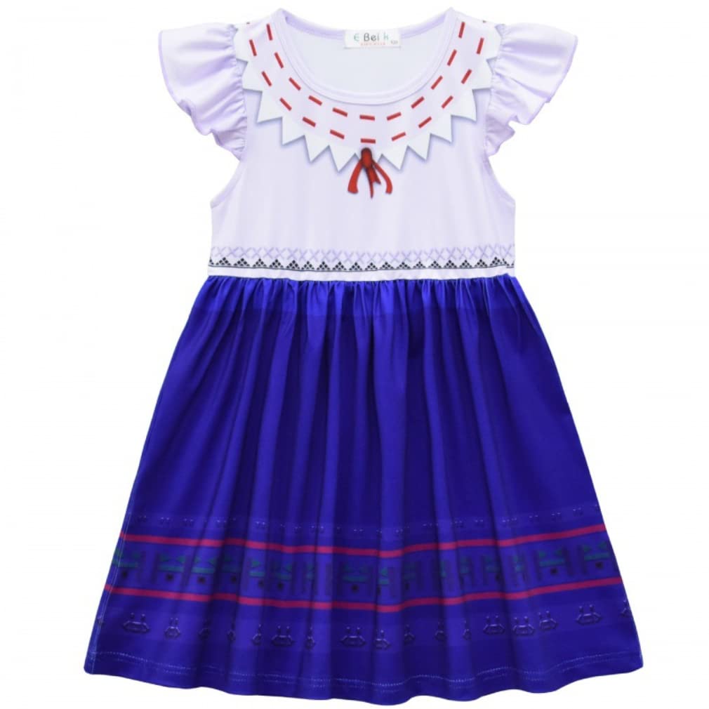 Girls Princess Halloween Costume Dress - Cartoon Cosplay Fancy Summer Dress for Kids | Perfect for Halloween Parties, Dress-Up Play & Birthday Celebrations