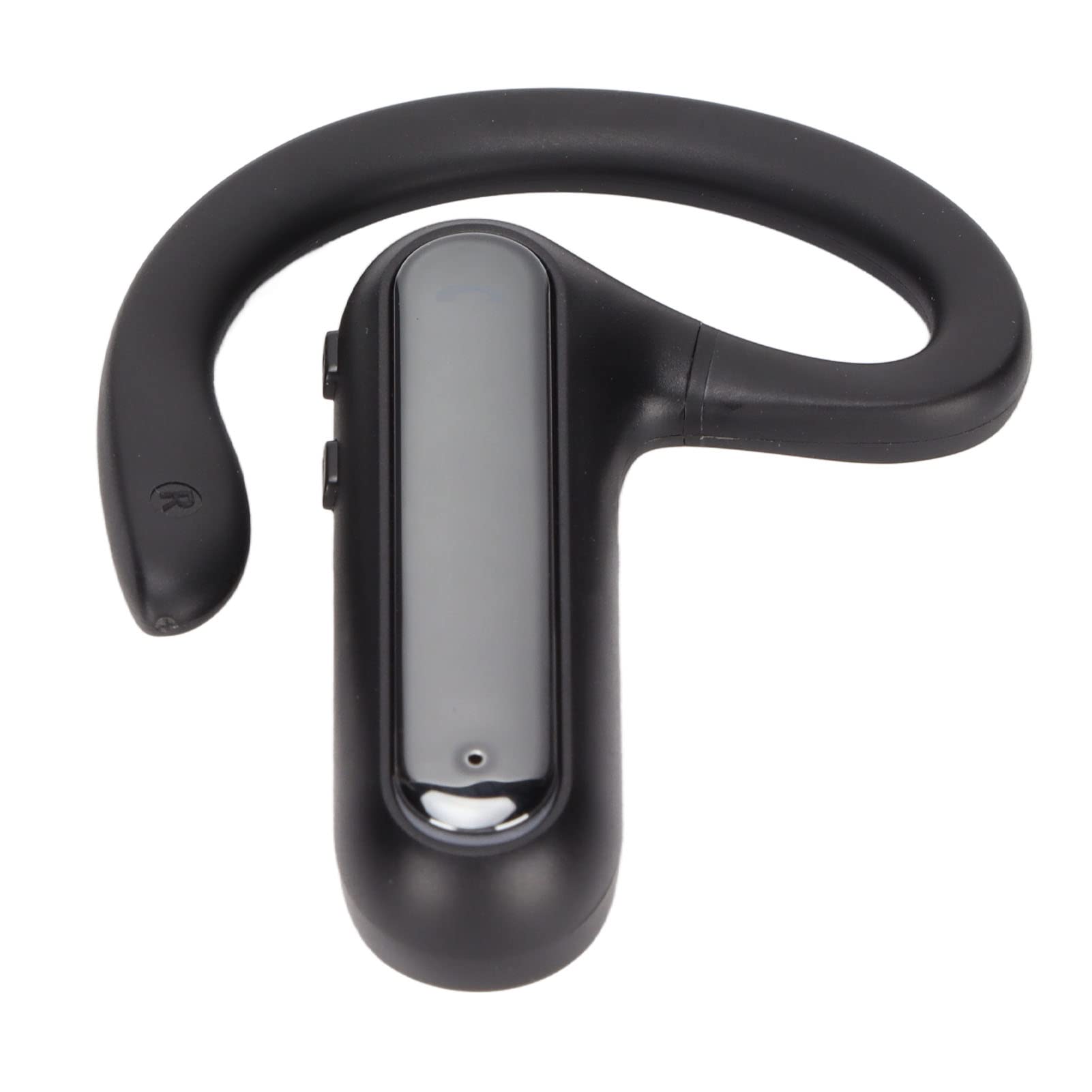 Minifinker Single Ear Wireless Headset - Bone Conduction Bluetooth Headphones with Soft Earhook, Voice Control & Energy Saving for Business Calls, Running, Driving & Outdoor Activities