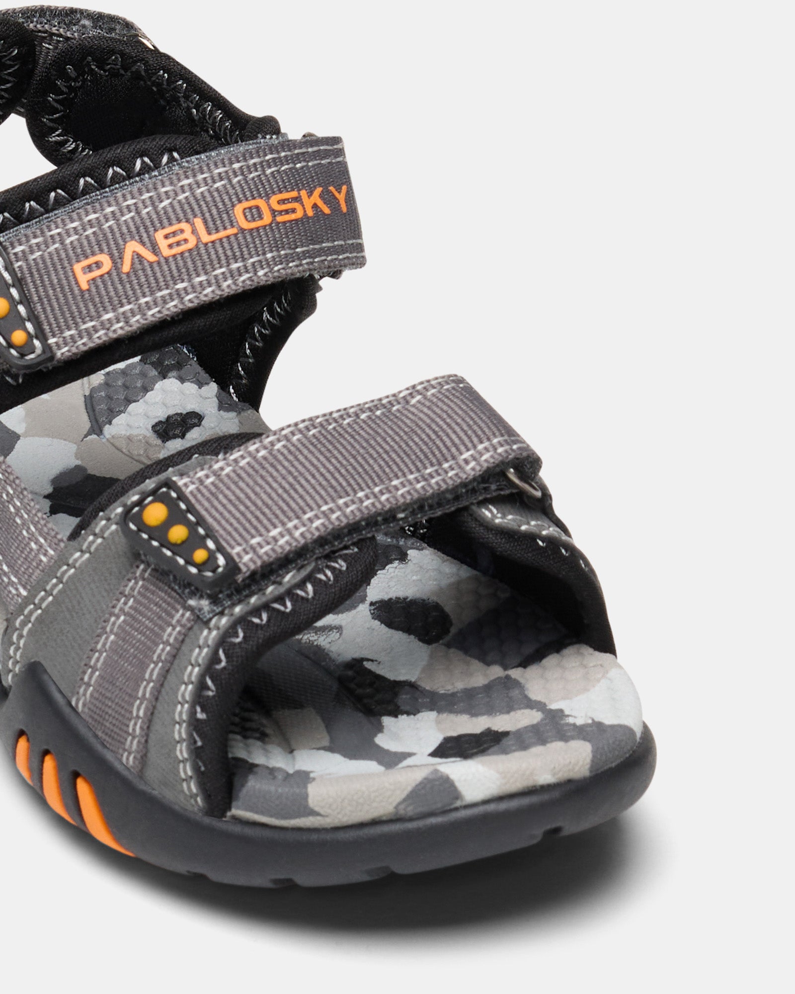 **Best Youth Surf Sandals B 9735 - Grey/Orange - Comfortable Beach & Water Shoes for Boys & Girls - Perfect for Swimming, Surfing & Outdoor Adventures**