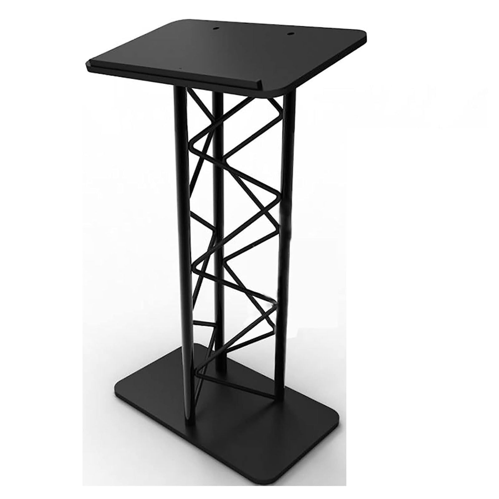 Portable Podium Stand - Adjustable Height Metal & Wood Lectern for Classroom, Church, and Events - Perfect for Speeches, Presentations, and Ceremonies - Lightweight & Durable Speaker Podium with Table Top Design