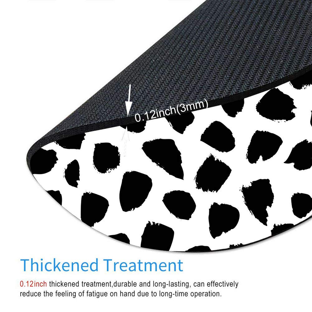 Abstract Polka Dot Mouse Pad - Stylish Round Non-Slip Desk Mat for Computer & Office Decor - Perfect Gift for Women & Cute Desk Accessories (Home & Office Use)