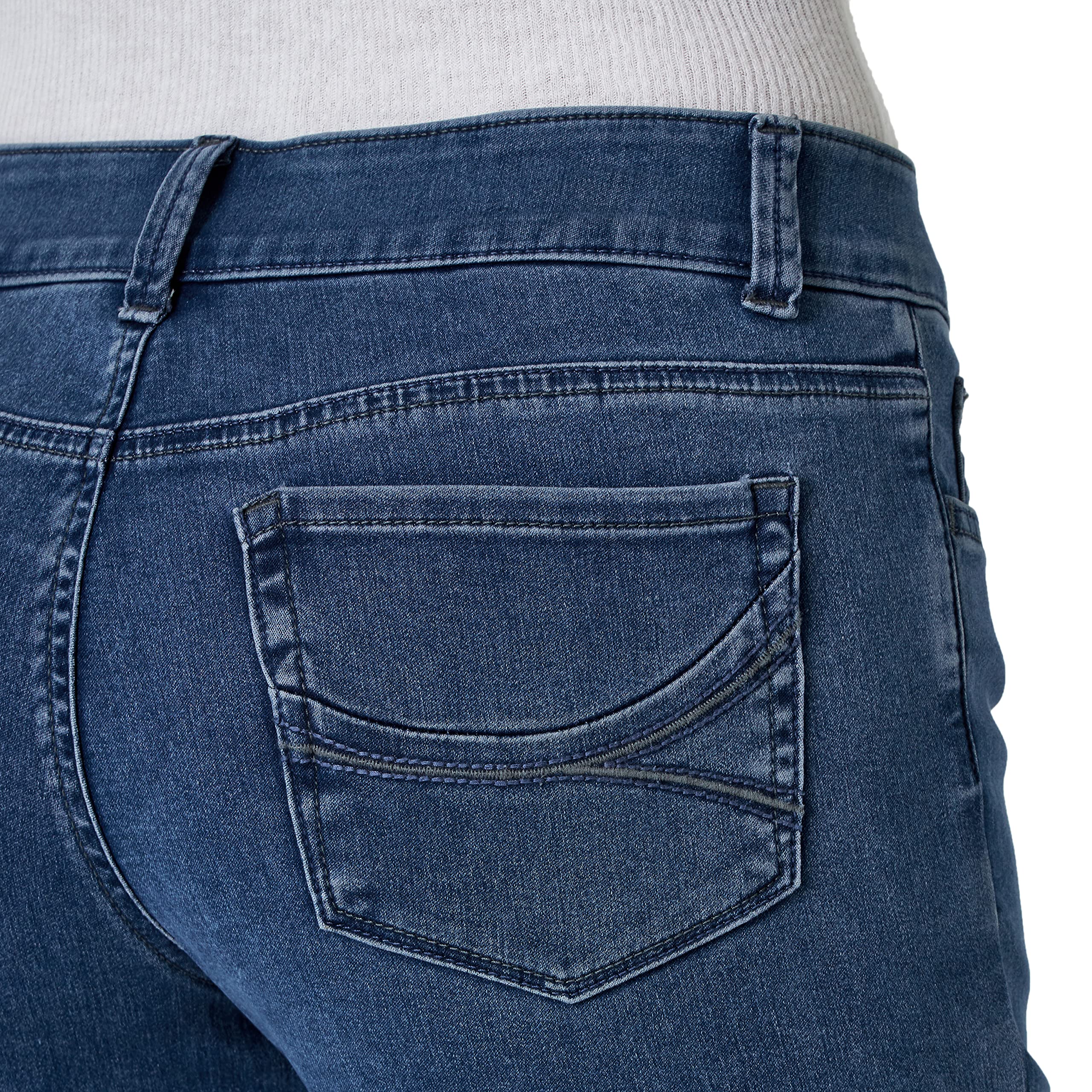 Riders by Lee Indigo Women's Ultra Soft Denim Capri Pants - Comfortable Stretch Jeans for Casual Wear & Summer Outfits