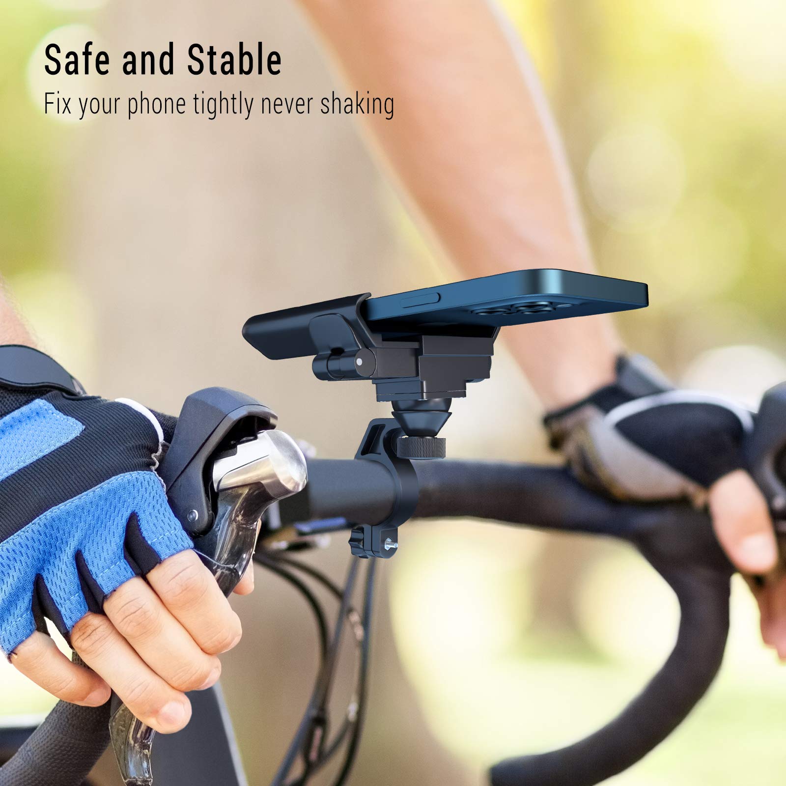 360° Rotatable Bike Phone Mount for Smartphones 3.5-7