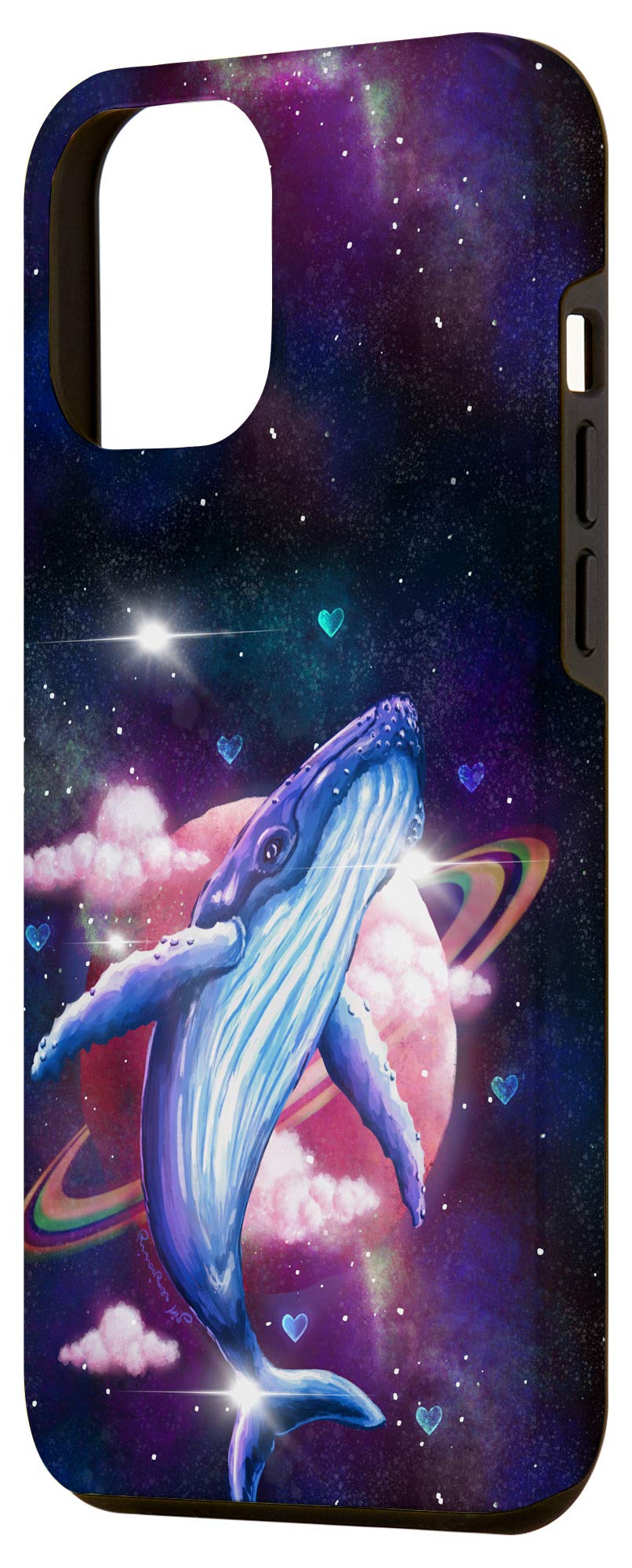 iPhone 12 Pro Max Case - Space Galaxy Humpback Whale Design, Shockproof Protective Phone Cover - Perfect Gift for Astronomy Lovers & Nature Enthusiasts (Use for Daily Protection, Travel, or as Unique Gift Idea)