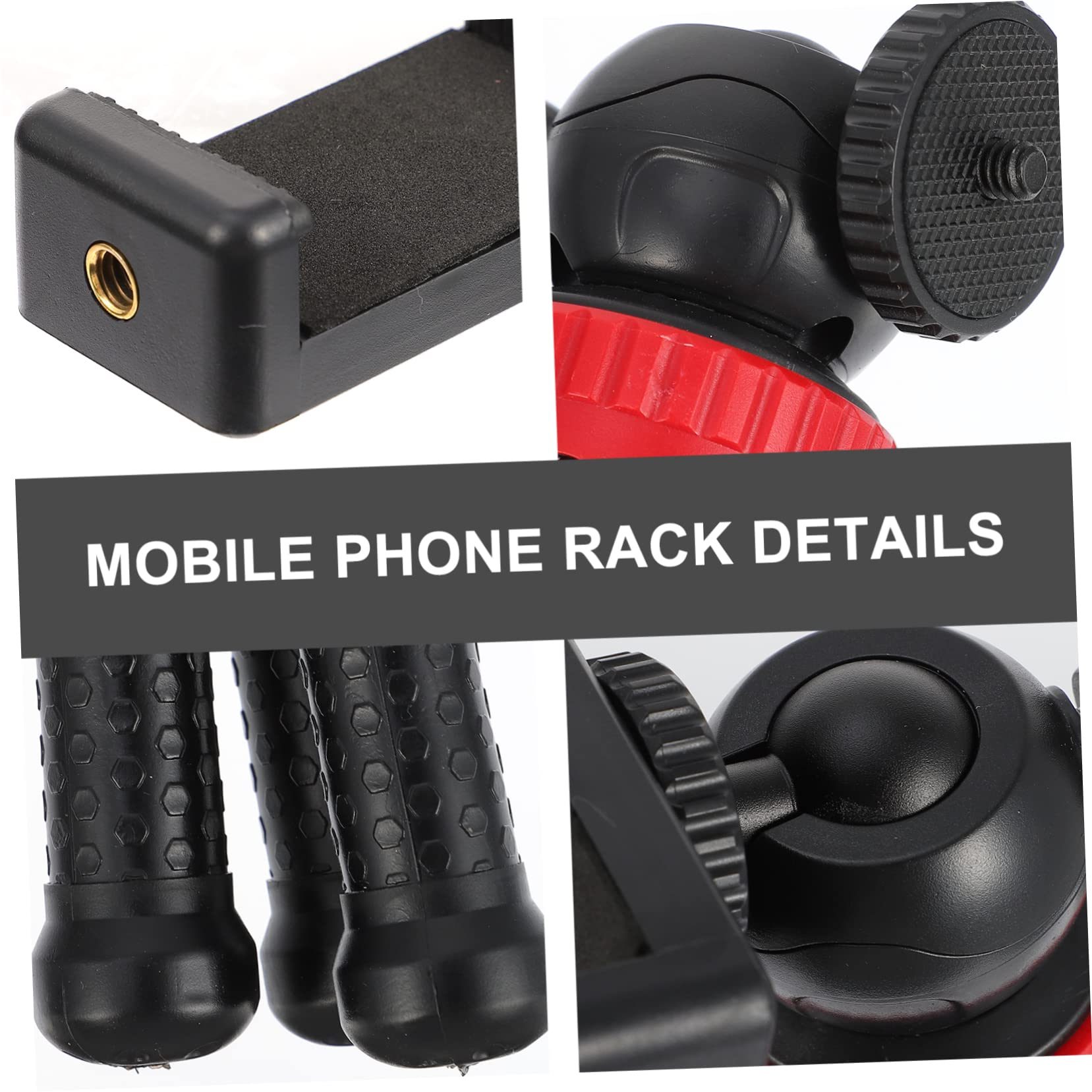 Homoyoyo 3-Pack Flexible Octopus Tripod Stand for Phone & Camera - Mini Desktop Tripod with High Elastic Glue Screw for Selfie, Vlogging, DSLR & Smartphone - Perfect for Travel, YouTube, Live Streaming & Photography