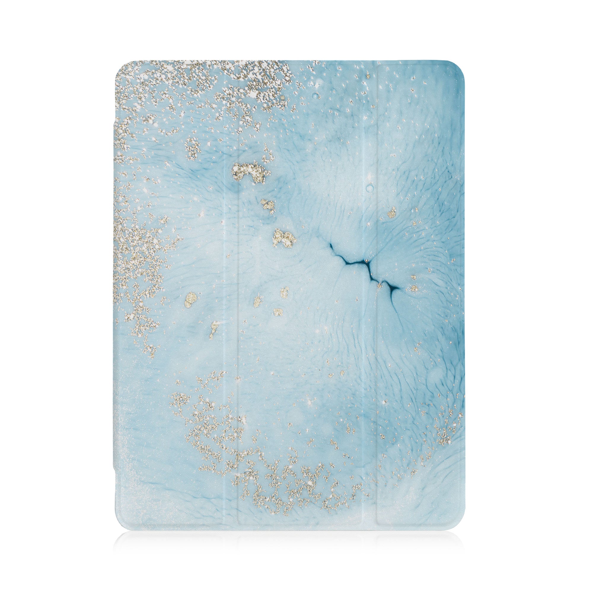 Marble Gold iPad See-Through Case - Slim Protective Cover for iPad Pro/Air/Mini - Perfect for Work, Travel & Everyday Use