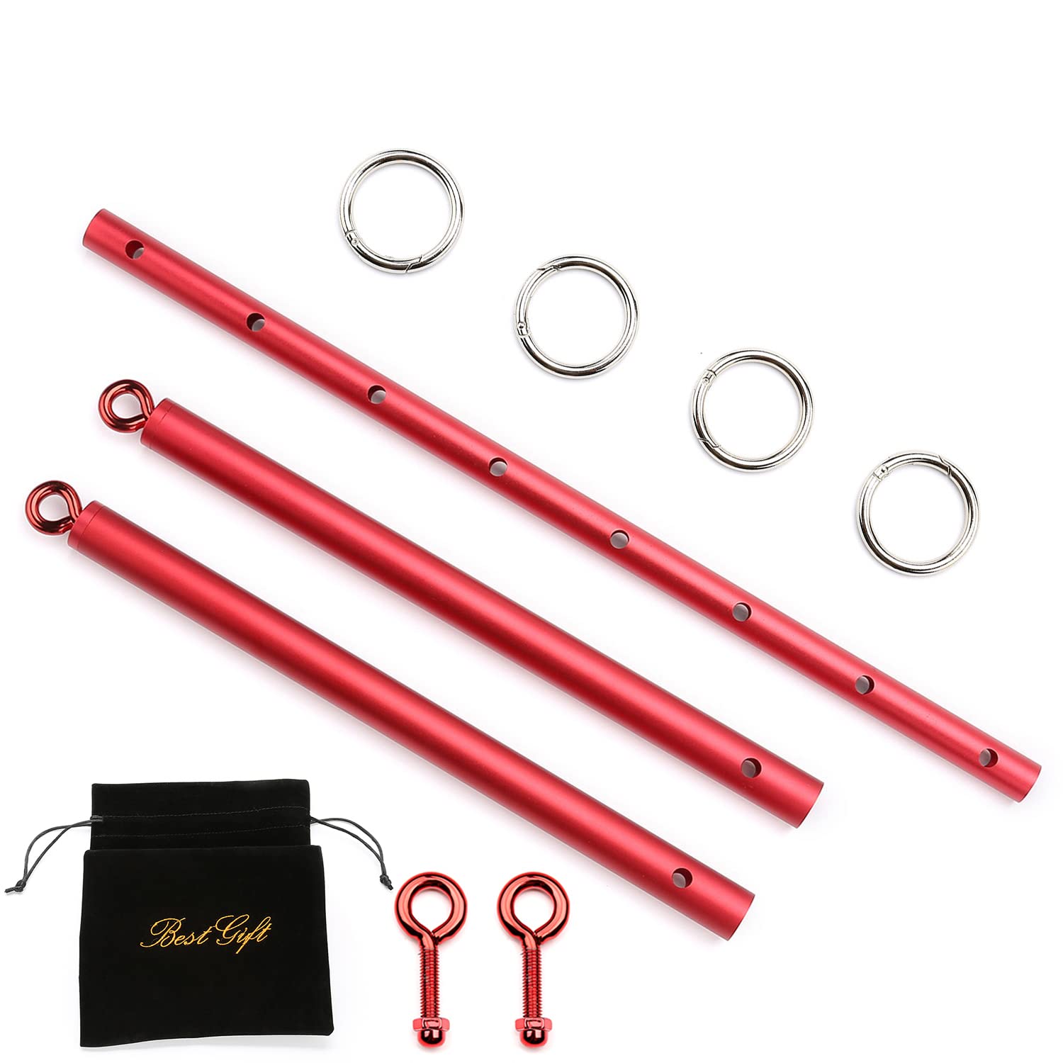 EXREIZST Single Red Bar - Premium Quality Metal Bar for Home Decor, DIY Projects, and Industrial Use - Perfect for Shelving, Crafting, and Workshop Applications