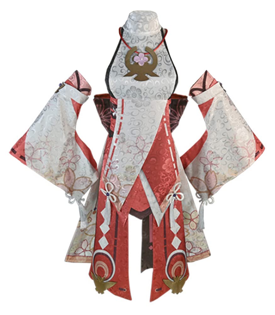 BoerMee Anime Genshin Impact Cosplay Costume Set - Yae Miko, Lumine, Keqing, Amber, Yoimiya & Kujou Sara Halloween Outfits | Perfect for Cosplay Events, Halloween Parties & Anime Conventions