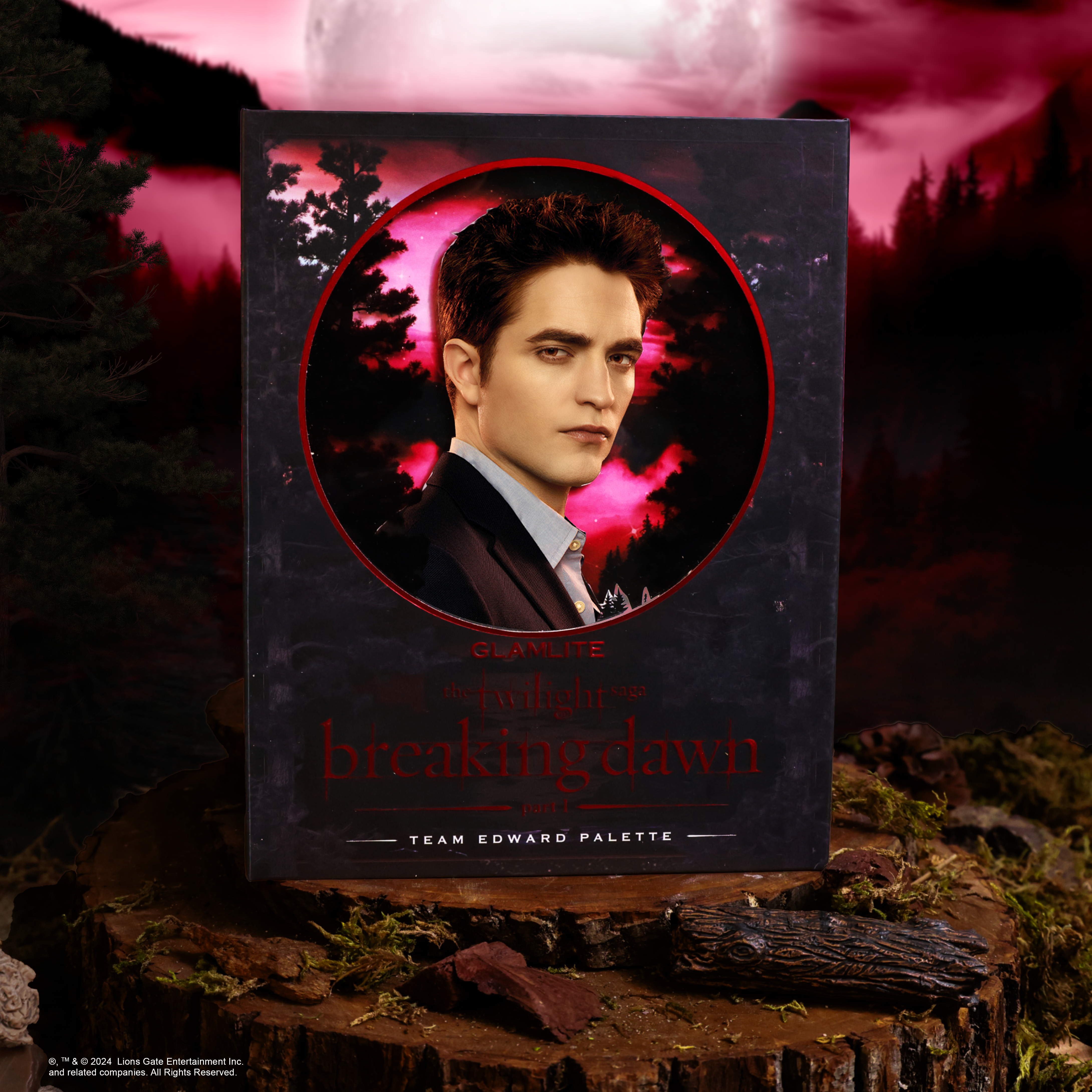 Glamlite Twilight Team Edward Eyeshadow Palette - Vegan & Cruelty-Free Makeup for Vampire-Inspired Looks | Perfect for Cosplay, Halloween, and Themed Parties