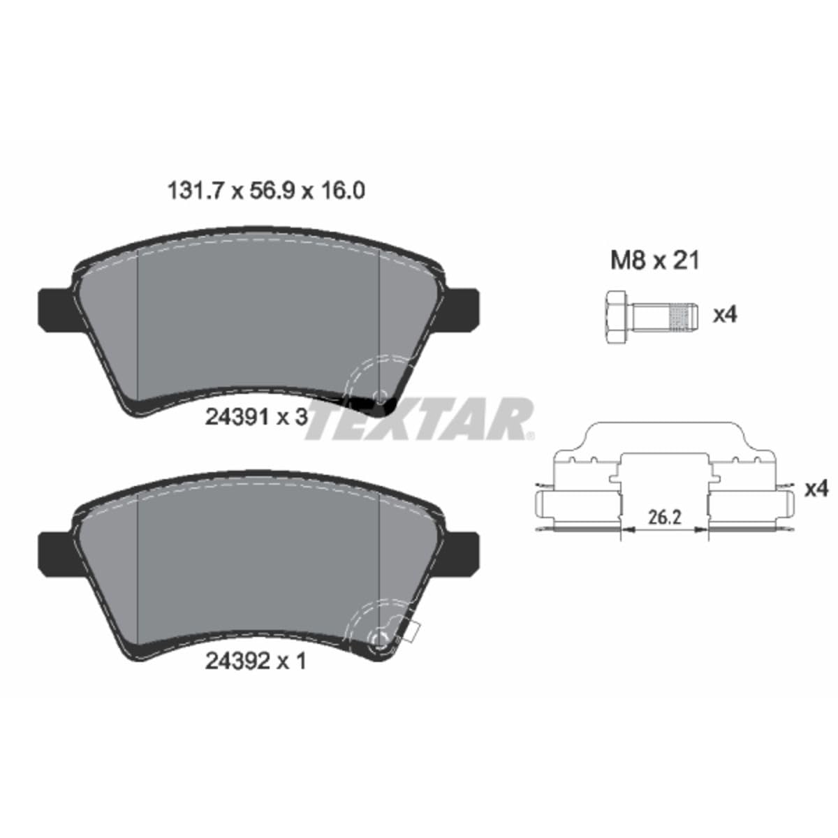 High-Performance Brake Pad Set - Front & Rear Disc Brake Pads for Cars, Trucks & SUVs | Durable Friction Material | Quiet & Smooth Stopping Power | Perfect for Daily Commute, Highway Driving & Heavy Loads