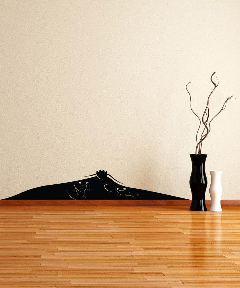 Premium Vinyl Wall Decal Sticker - Stealthy Hiding Ninjas Design #OS_MB259 - Perfect for Kids' Room, Nursery, or Office Decor