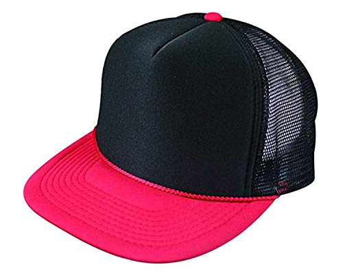 5fbc Flat Bill Summer Mesh Cap (Red/Black)
