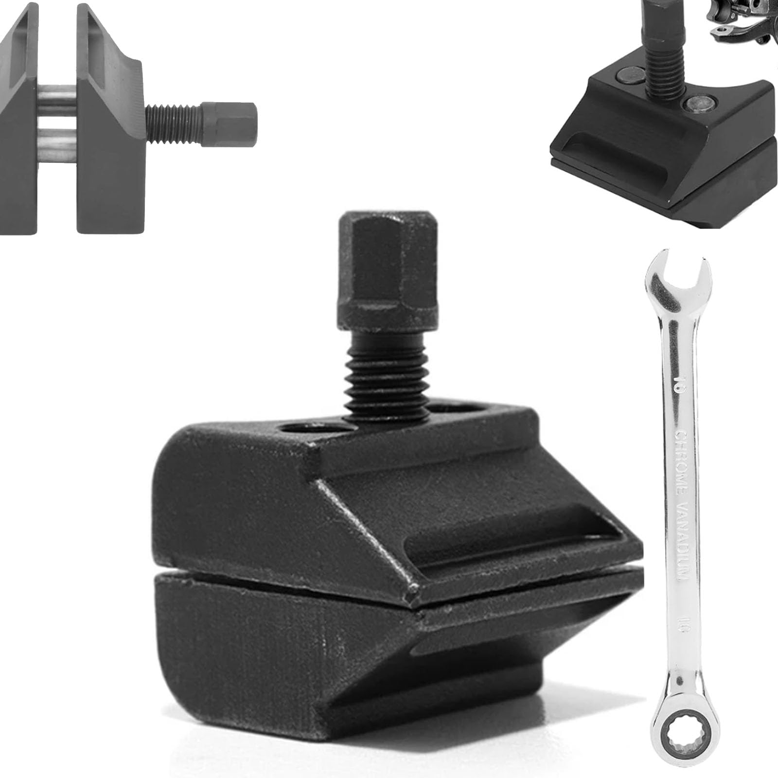 Universal Car Suspension Split Hub Steering Knuckle Spreader Tool - Professional Strut Spreader & Hub Clamp Removal Kit with Wrench for Auto Repair & Maintenance | Perfect for Mechanics & DIY Enthusiasts